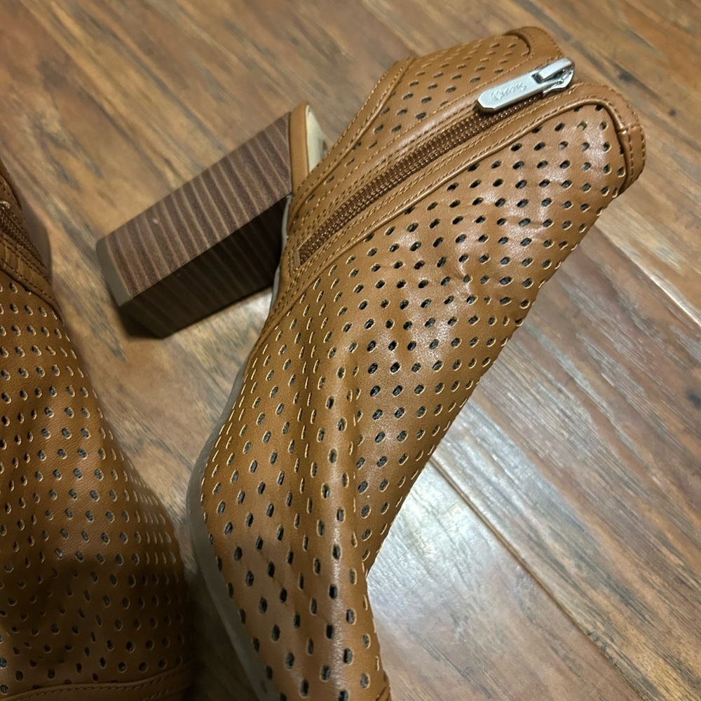 Sam Edelman Open Toe Ankle Boots Size 9.5 - Picture 6 of 8